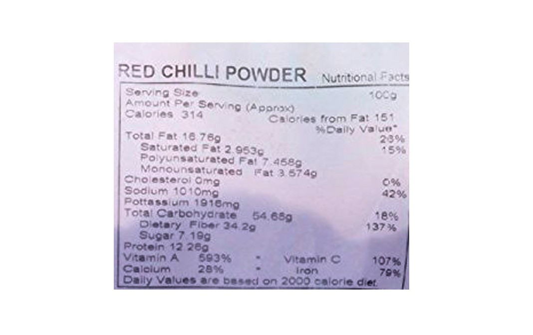 Go Earth Organic Red Chilli Powder    Pack  500 grams